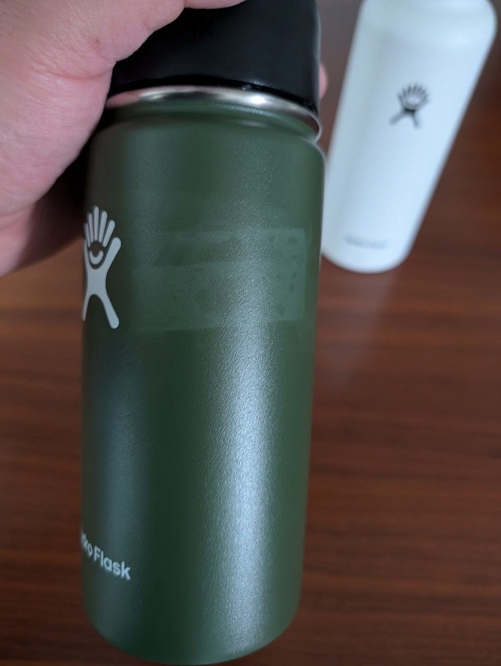 Hydro Flask Stainless Steel Water Bottles White & Green Pre Owned - Picture 2 of 8